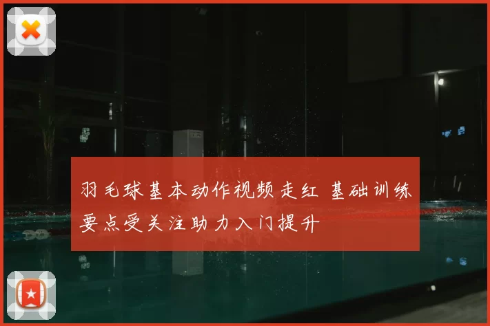羽毛球基本动作视频走红 基础训练要点受关注助力入门提升