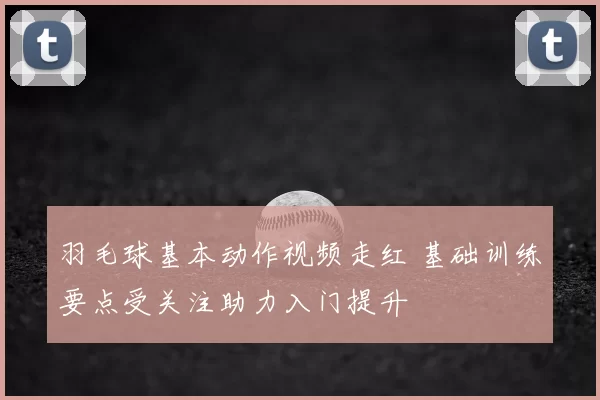 羽毛球基本动作视频走红 基础训练要点受关注助力入门提升