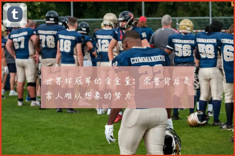 世界杯冠军的含金量：荣誉背后是常人难以想象的努力